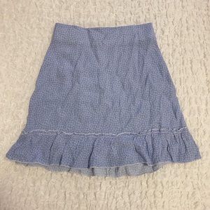 brandy melville floral cara ruffle skirt